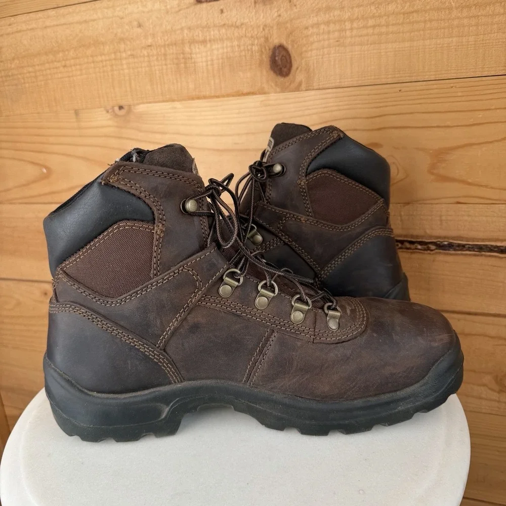 Irish Setter Work Boots 83607 Men's 10 Brown Leather EH ASTM Oil Slip‎ Resist